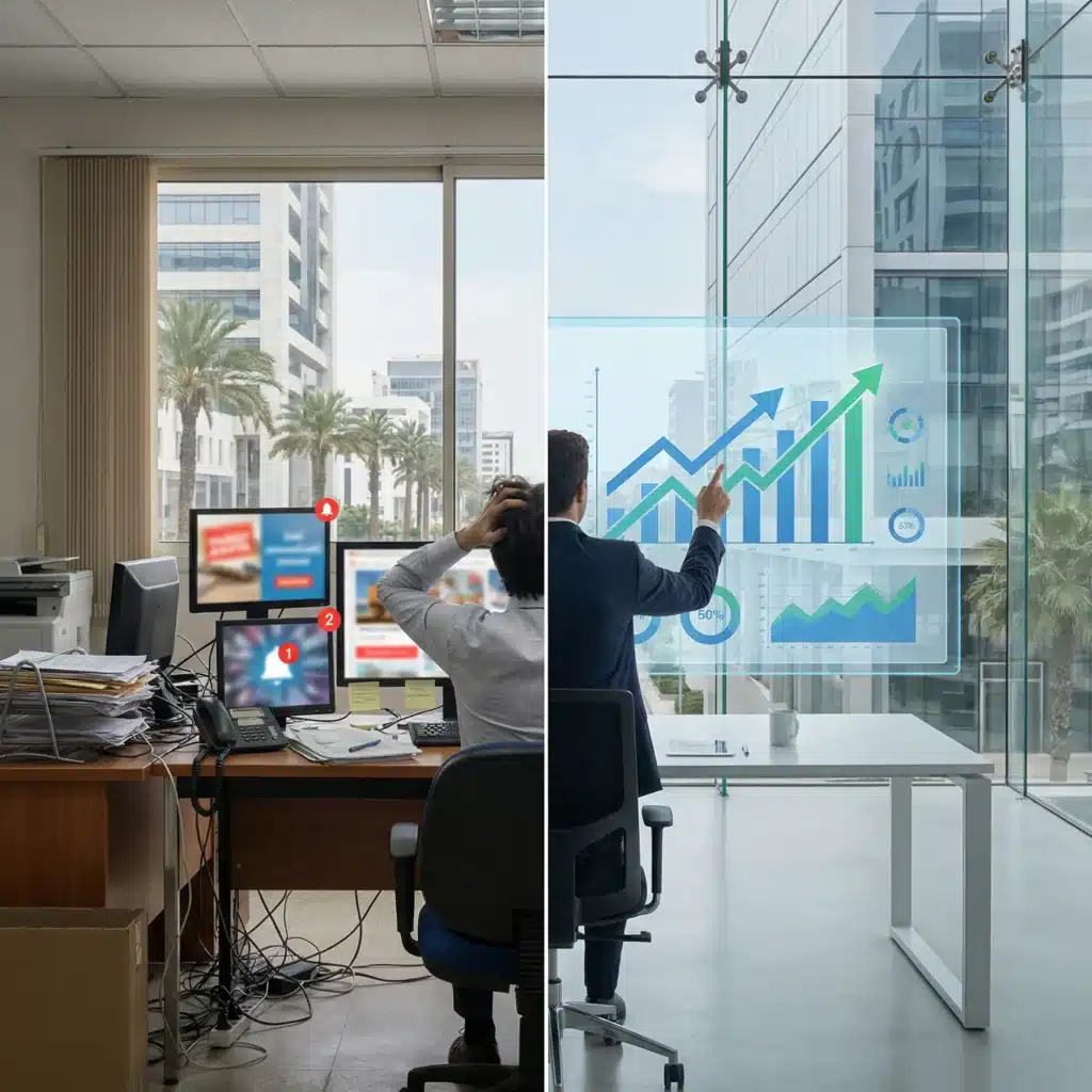 Agence Marketing Maroc : Comment Choisir un Partenaire Digital Performant en 2026 ? 2 Évolution du marché digital au Maroc avec croissance du SEO local et publicité en ligne